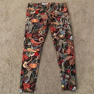 FiercePulse Happy Thanksgiving Leggings Size XL crop